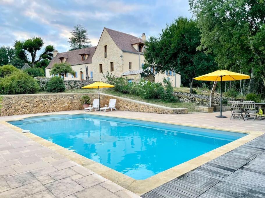 Charming 19Th Century Farmhouse With Pool Vitrac  Extérieur photo